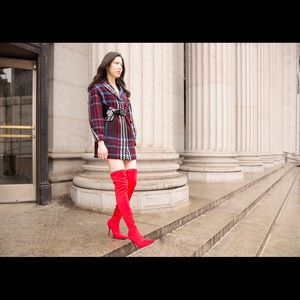 Multicolored plaid coat by H&M size S NWT